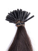 50 Piece Silky Straight Remy Stick Tip/I Tip Hair Extensions Natural Black(#1B) 3 small