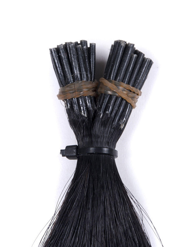 Extensiones de cabello Remy con punta recta y sedosa de 50 piezas, color negro azabache (n.º 1) 1