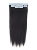 Remy Tape In Hair Extensions 20 stykker Silky Straight Natural Black(#1B) 0 small
