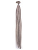 50 delar Silky Straight Remy Nail Tip/U Tip Hårförlängning Brun/Blond (#P4/22) 1 small