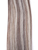 50 extensiones de cabello con punta de uñas Remy rectas y sedosas/punta en U marrón/rubio (#P4/22) 3 small