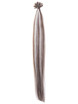 50 stykker silkeaktig rett neglespiss/U-spiss Remy Hair Extensions Blond(#F6/613) 1 small