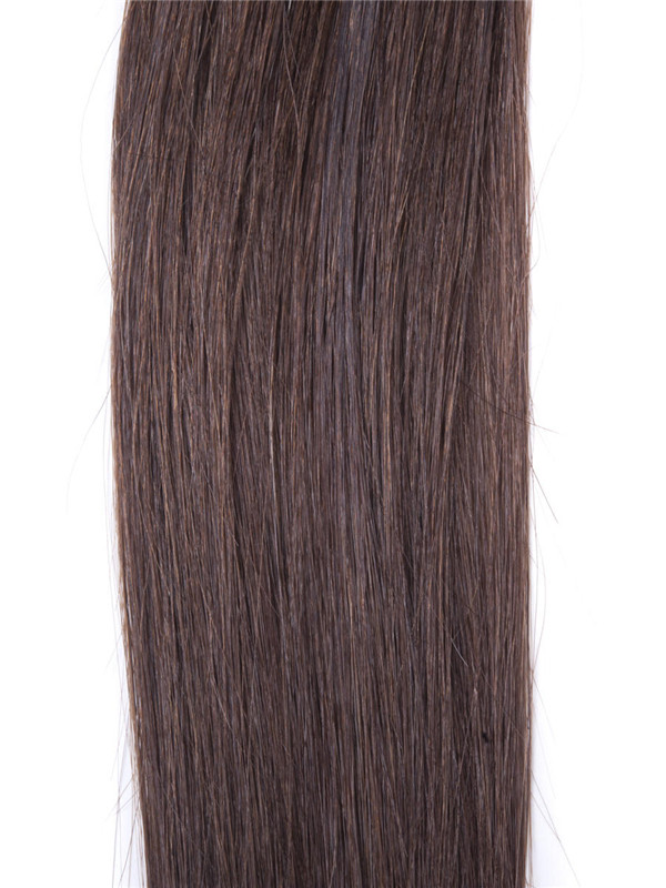 50 Piece Silky Straight Remy Nail Tip/U Tip Hair Extensions Medium Brown(#4) uth005 3