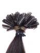 50 stykker Silky Straight Remy Nail Tip/U Tip Hair Extensions mørkebrun(#2) 3 small