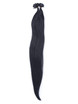 50 delar Silky Straight Remy Nail Tip/U Tip Hårförlängningar Jet Black(#1) 2 small