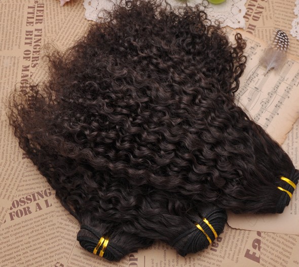 7A Virgin Brazilian Hair Extensions Romance Curly Natural Black bhw040 2