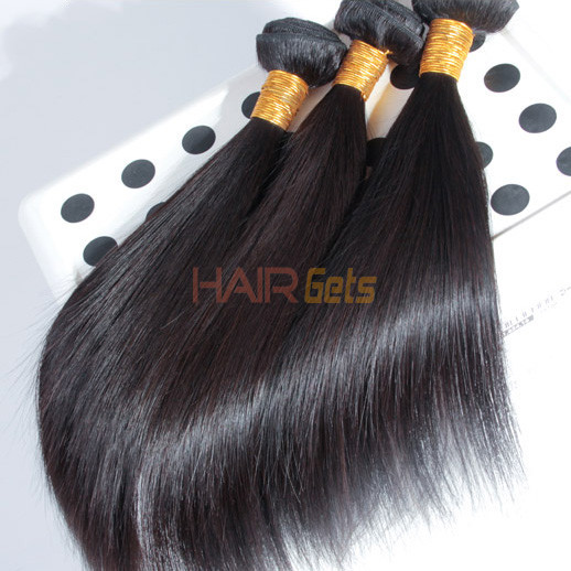 3 Bundles Natural Black 8a Silky Straight Virgin Brazilian Hair Weave Bhw001