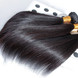 4 Πακέτα Φυσικό Μαύρο 8Α Μεταξένια Ίσια Παρθένα Βραζιλιάνικη Ύφανση μαλλιών 0 small