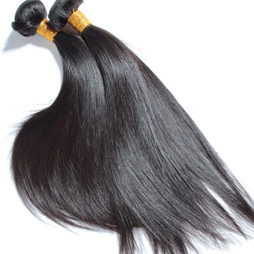 4 Bündel Natural Black 8A Silky Straight Virgin Brasilianische Haarwebart 1