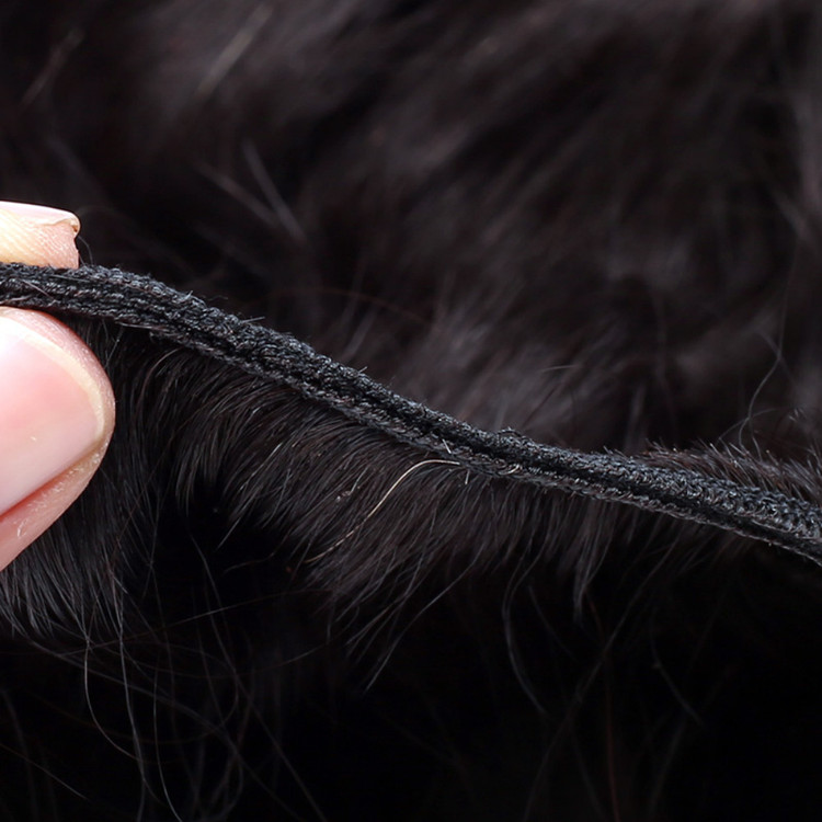 2 قطعة حزم شعر عذراء برازيلي أسود طبيعي 8A 1