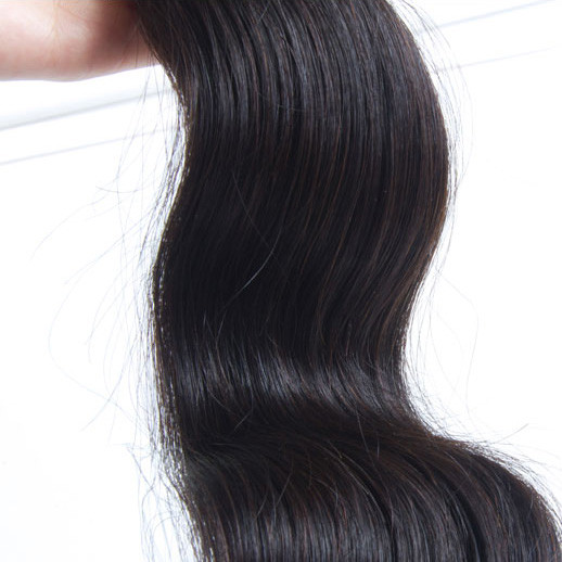 2 st Body Wave 8A Natural Black Brazilian Virgin Hårbuntar 2