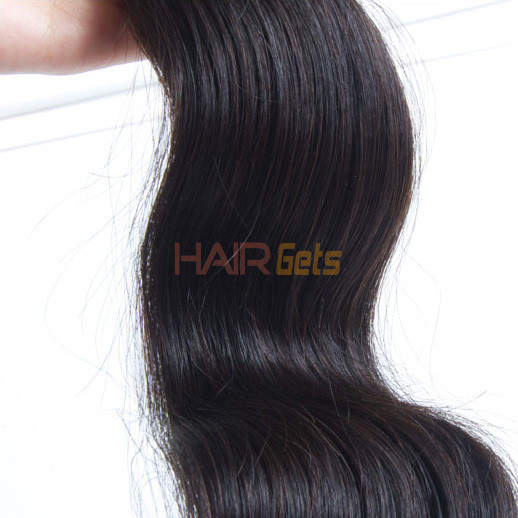 4 paquetes de cabello virgen brasileño negro natural Body Wave 8A 0