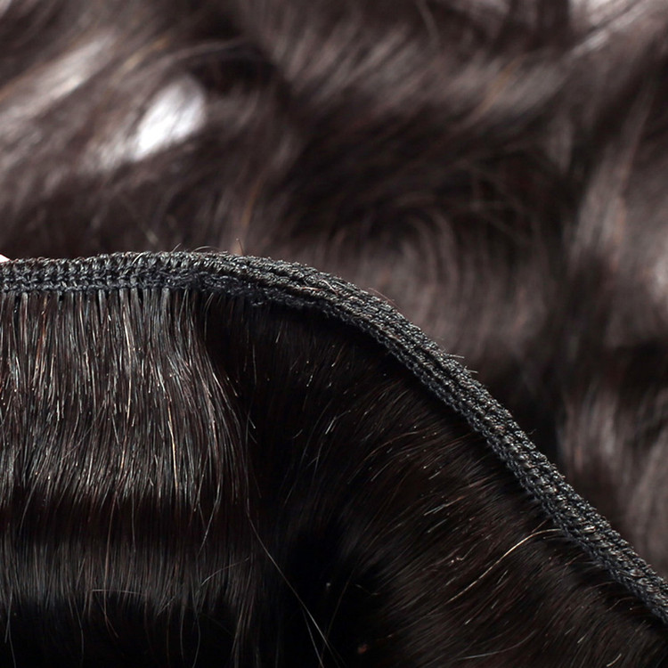 4 قطع حزم شعر عذراء برازيلي أسود طبيعي 8A 2