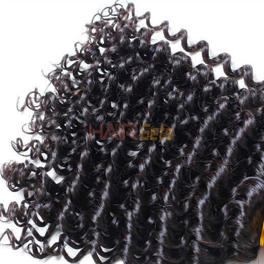 4 Bundle Deep Wave 8A Brazilian Virgin Hair Weave Natural Black 0