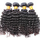 4 Bundle Deep Wave 8A Brazilian Virgin Hair Weave Natursvart 1 small