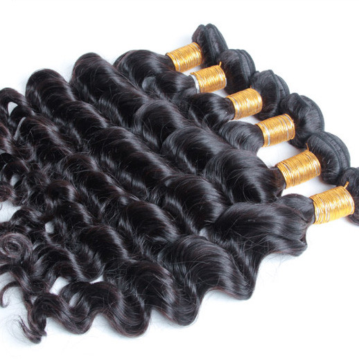 3 Bundle Natural Wave 8A Natural Black Девственные бразильские волосы Weave Natural Black 0