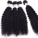 2 pcs/lot Kinky Curly Natural Black 8A Brazilian Virgin Hair Weave All Inch 0 small