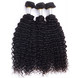 4 stk/parti 8A Brazilian Virgin Hair Weave Kinky Curly Natural Black 0 small