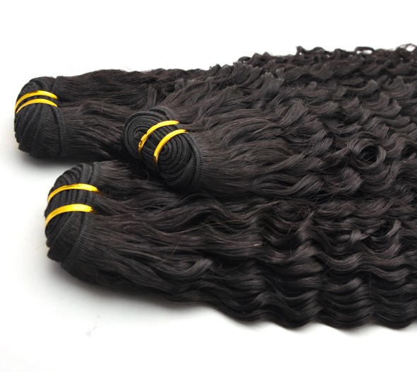 Grade 7A Virgin Indian Hair Extensions Romance Curl Natural Black(#1B) 2