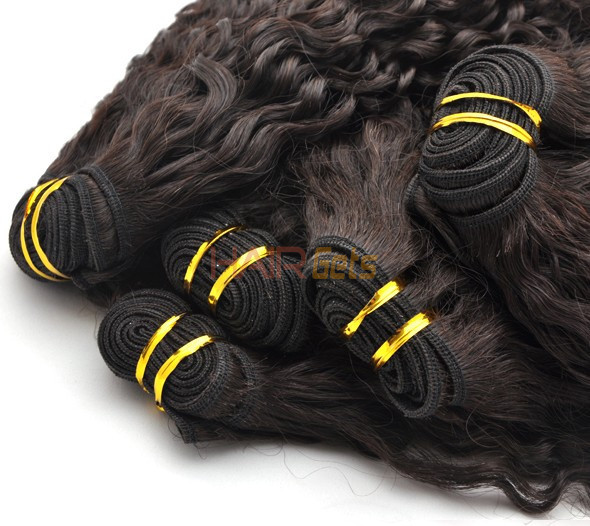 Grade 7A Virgin Indian Hair Extensions Romance Curl Naturschwarz (#1B) 5