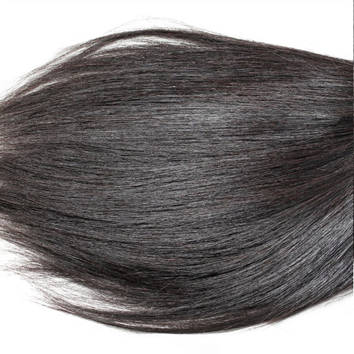 1pcs 7A Virgin Indian Hair Silky Straight Natural Black 0