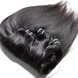 1pcs 7A Virgin Indian Hair Silky Straight Natural Black 2 small