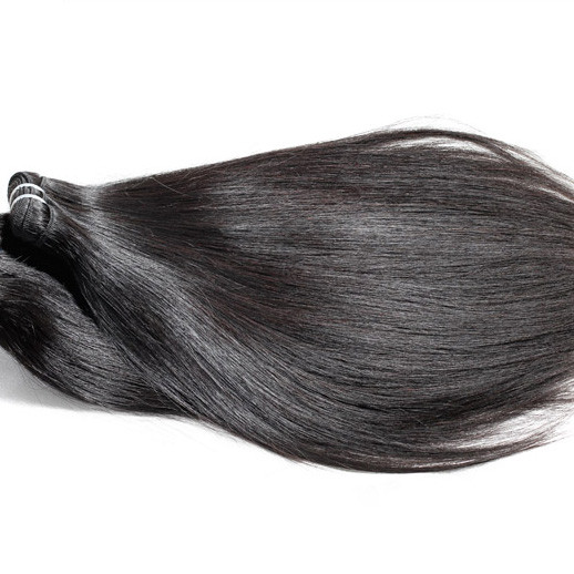 2pcs 7A Silky Straight Virgin Indian Hair Weave Naturel Noir 0