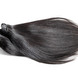 2pcs 7A seidiges gerades reines indisches Haar-Webart-natürliches Schwarzes 0 small