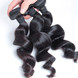 1 pacote 8A trança de cabelo virgem malaio ondulado solto natural preto 1 small