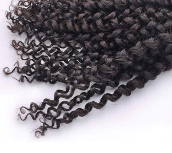 7A Maleisische Virgin Hair Weave Kinky Curl Natuurlijk Zwart 3