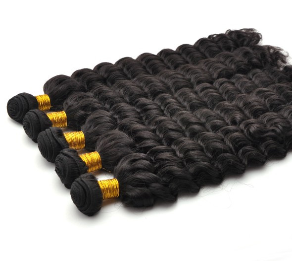 7A Malaysian Virgin Hair Weave Water Wave Natural Black 0