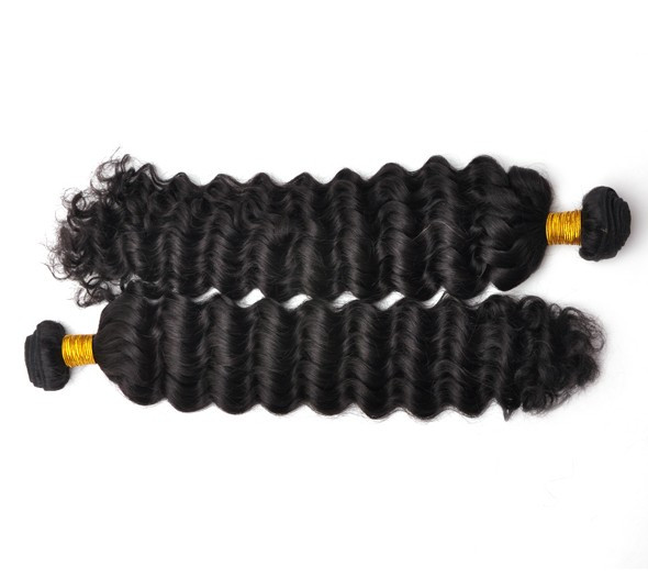 7A Malaysian Virgin Hair Weave Water Wave Natural Black 3