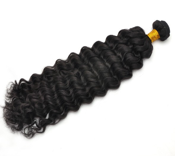 7A Malaysian Virgin Hair Weave Water Wave Natural Black 4