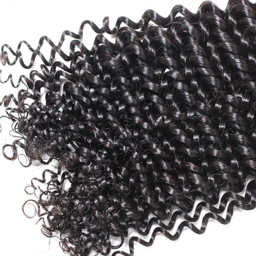 1 paquet 8A Malaisien Vierge Cheveux Weave Deep Wave Noir Naturel 0