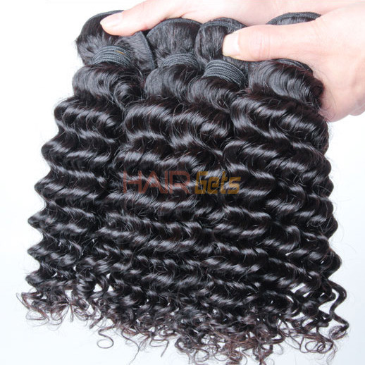 1 Bündel 8A Malaysian Virgin Hair Weave Deep Wave Natural Black 1