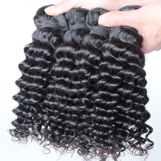 1 Bündel 8A Malaysian Virgin Hair Weave Deep Wave Natural Black 1