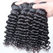 1 bundle 8A Malaysian Virgin Hair Weave Deep Wave Natural Black 1 small