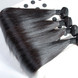 2 peças 8A sedosa reta cabelo virgem malaio trançado preto natural 1 small