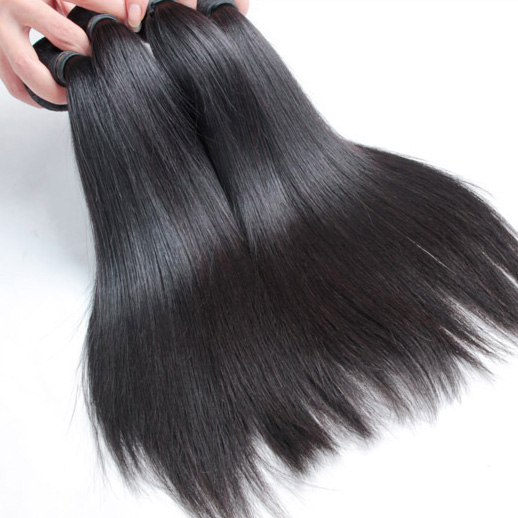 4 pcs 8A Silky Straight Malaysian Virgin Hair Weave Natural Black 1