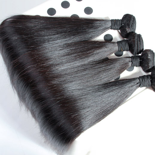 4 pcs 8A Silky Straight Malaysian Virgin Hair Weave Natural Black 2