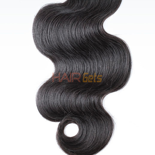 2 peças 8A onda corporal cabelo virgem malaio trançado preto natural 1