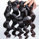 2 stk 8A Loose Wave Malaysian Virgin Hair Weave Natural Black 1 small