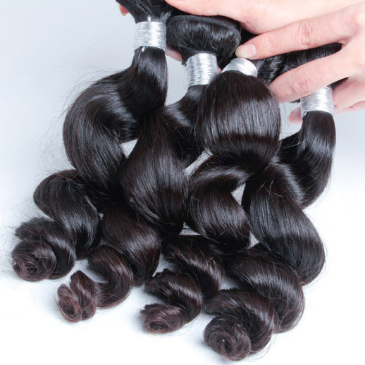 3 Bündel 8A Natural Wave Peruvian Virgin Hair Weave Natural Black 0