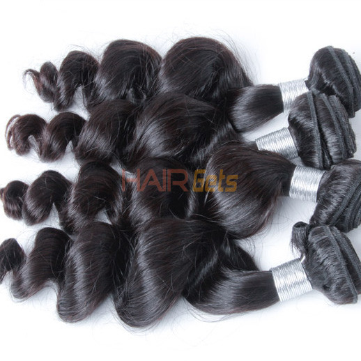 3 пучка 8A Natural Wave Peruvian Virgin Hair Weave Natural Black 1