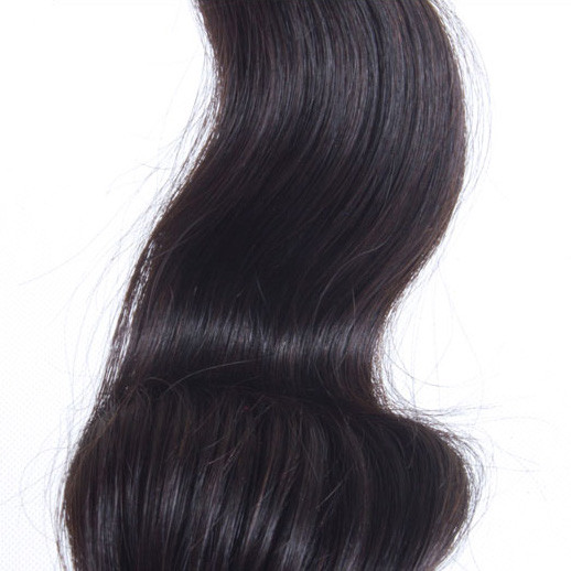 1 stk 8A Virgin Peruvian Hair Extensions Body Wave Natural Black(#1B) 0