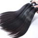 2 buntar 8A jungfruligt peruanskt hår Silkeslen rak väv Natursvart 0 small