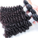 3 st 8A Peruansk Virgin Hair Weave Natural Black Deep Wave 0 small