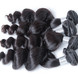 2 peças 8A virgem cabelo peruano solto ondulado preto natural 2 small