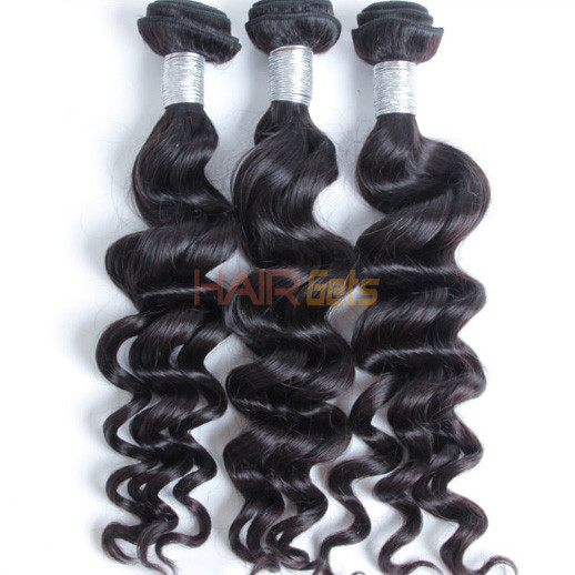 2 pcs 8A Natural Wave Virgin Peruvian Hair Weave Natural Black 0