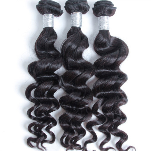 2 st 8A Natural Wave Virgin Peruvian Hair Weave Natural Black 0